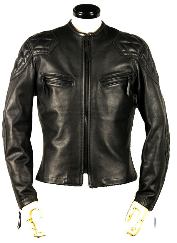 Klassische Leder-Motorradjacke