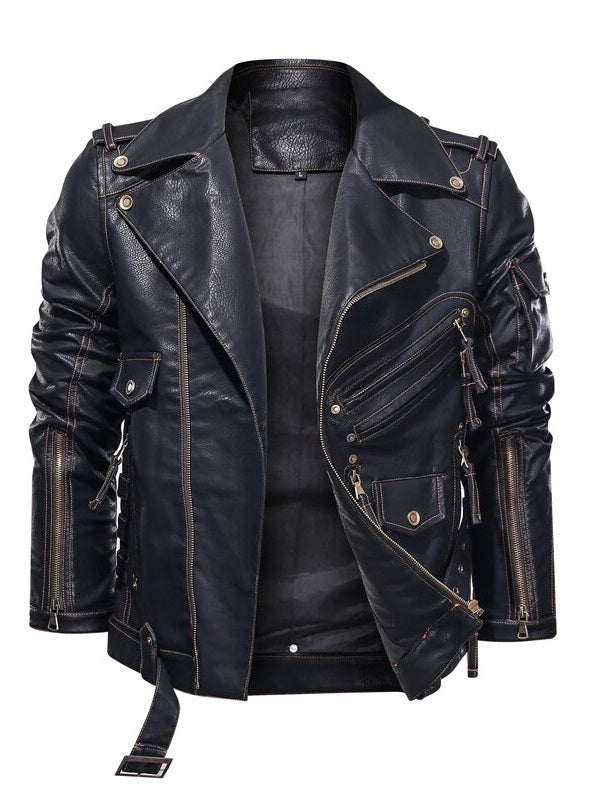 Original Cowhide Leather Uniform jacket