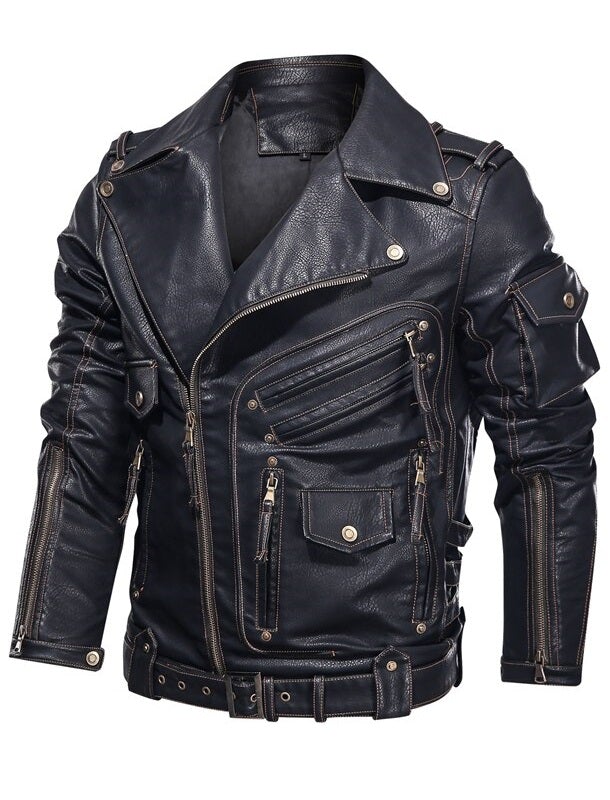 Original Cowhide Leather Uniform jacket