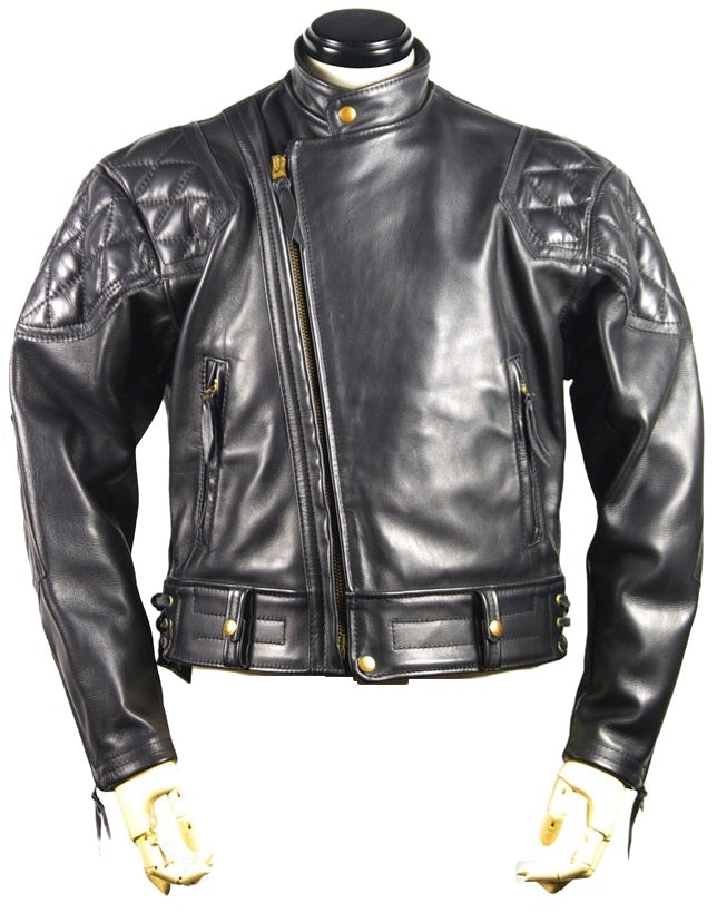 Cowhide Leather Padded Jacket