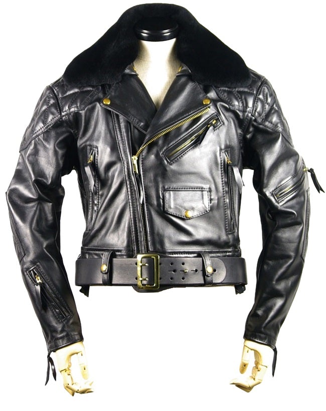 Leather Uniform Jacket with Back Panel Pad