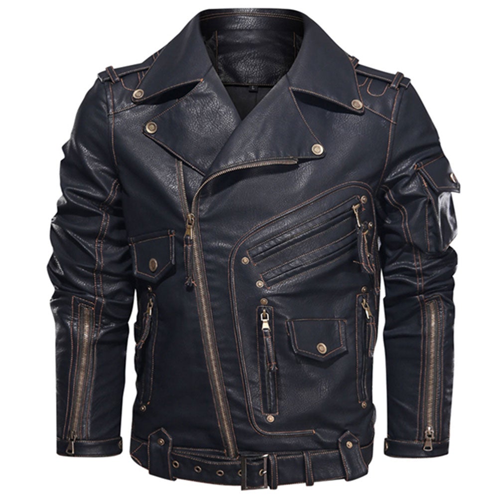 Original Cowhide Leather Uniform jacket