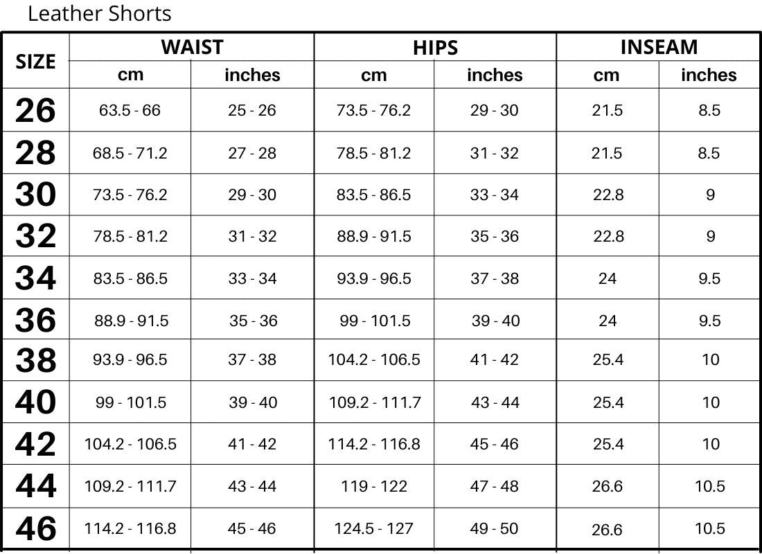 Gepolsterte Shorts aus Leder