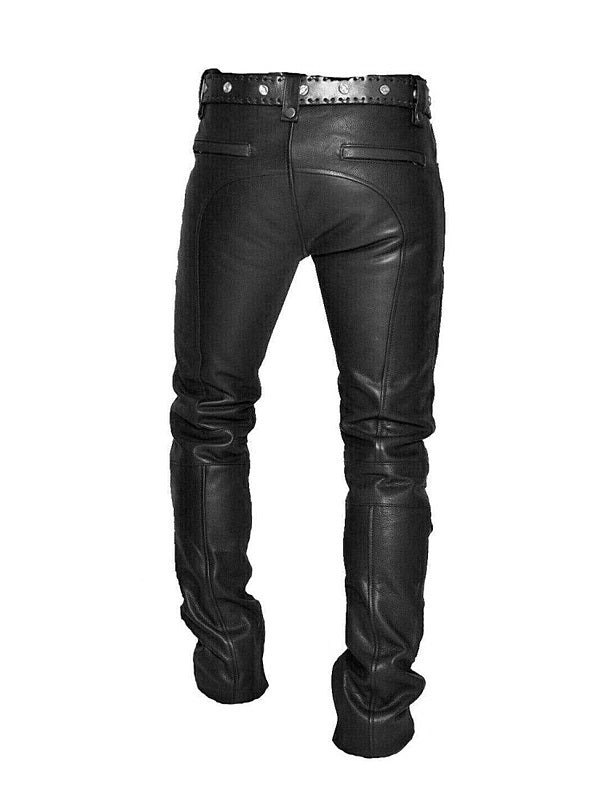 Original gesteppte Lederhose für Herren