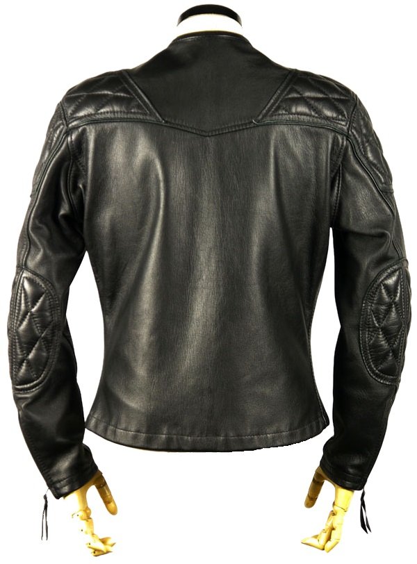 Klassische Leder-Motorradjacke