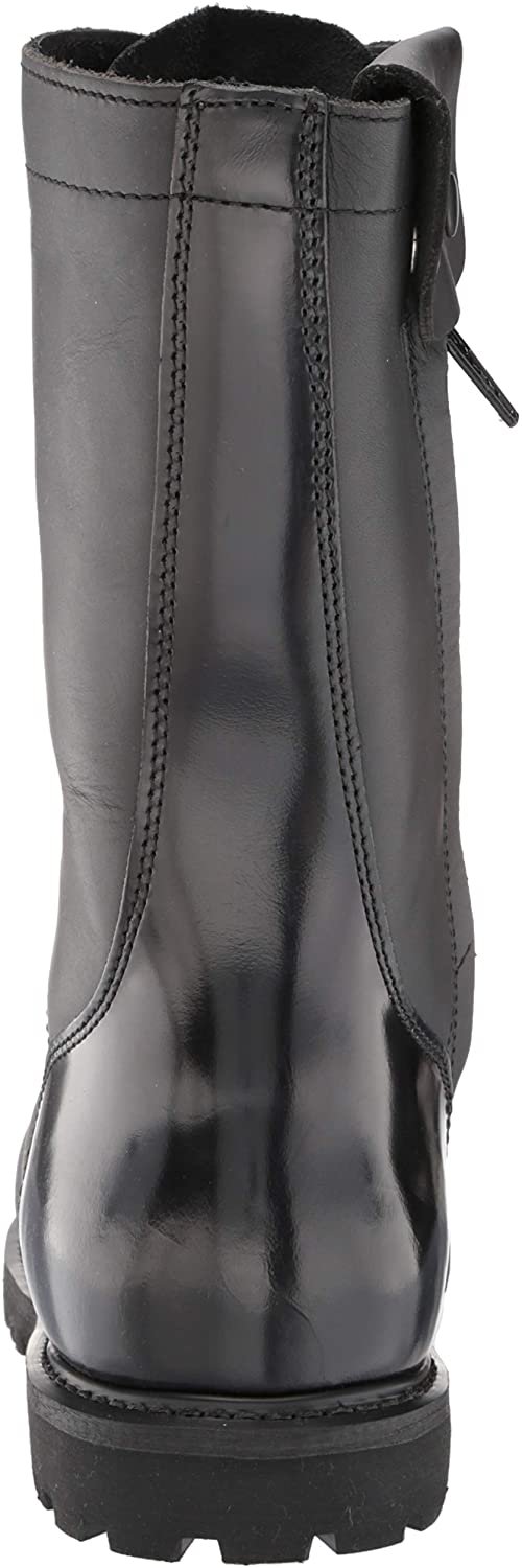 Schwarze Militärstiefel aus Leder