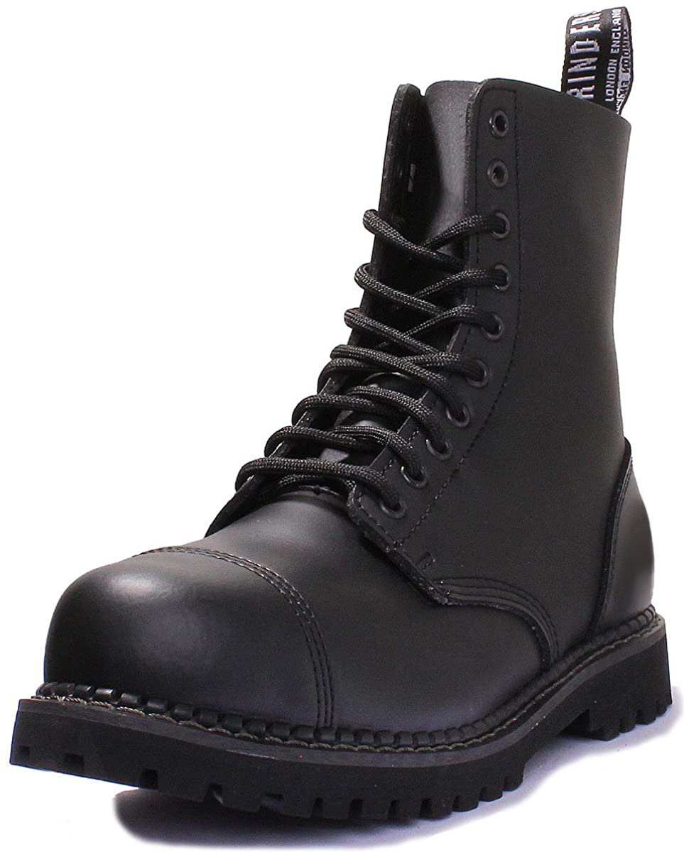 Leder Skinhead Stiefel 10 Loch