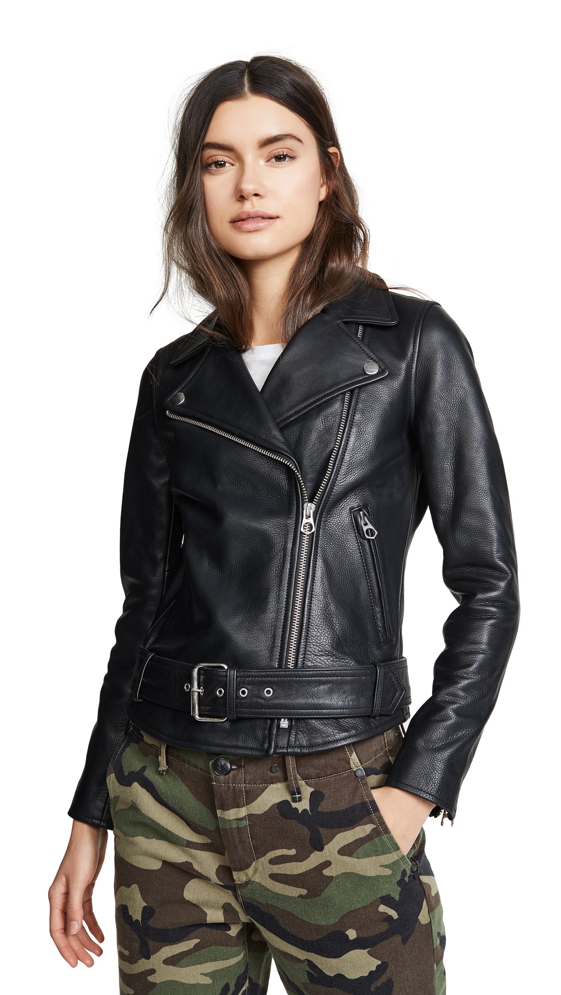 Classic Rebel: Handgefertigte Bikerjacke aus vollnarbigem Leder – Zeitloser Luxus