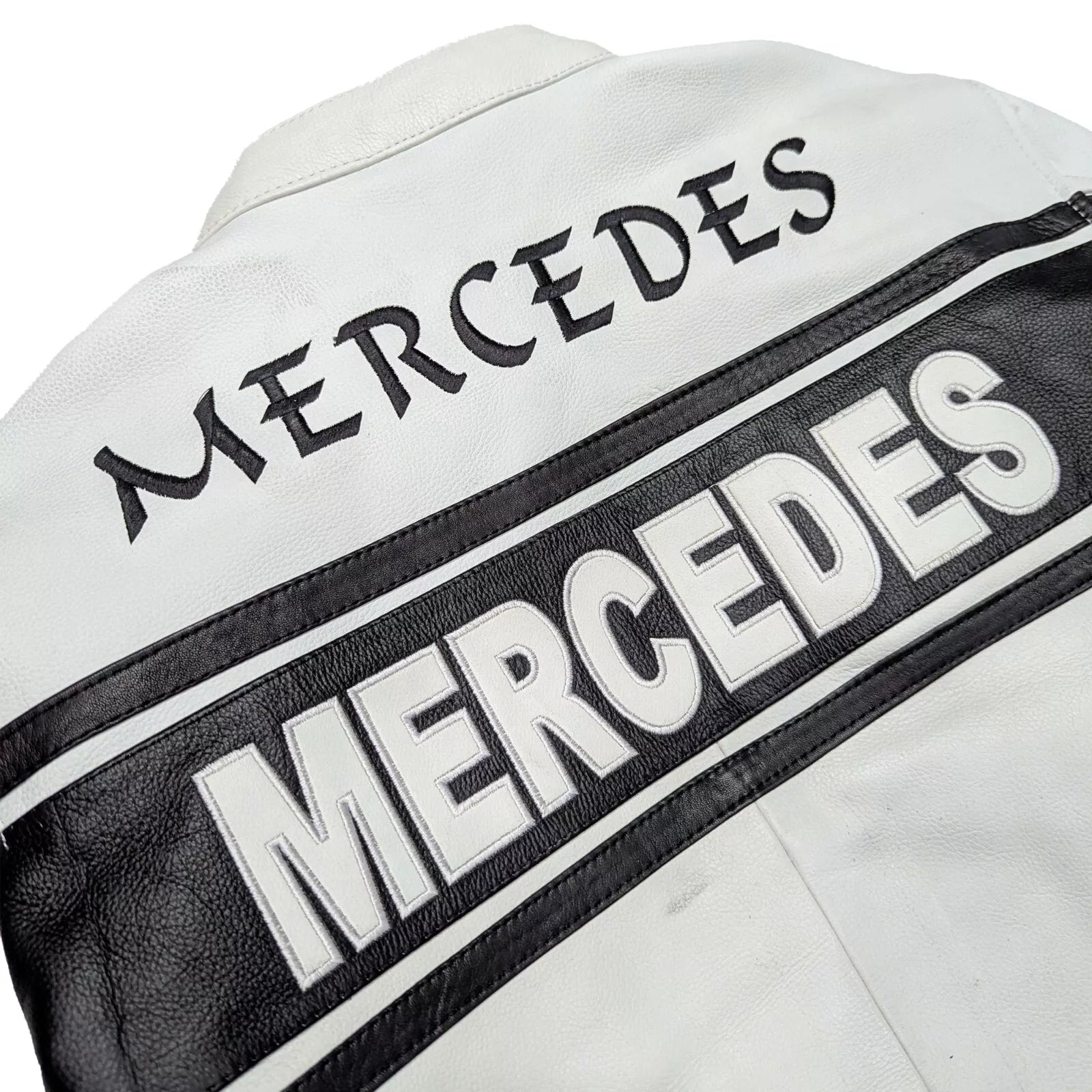 Mercedes-Benz Luxury Leather Jacket – Classic Branded Men’s Outerwear